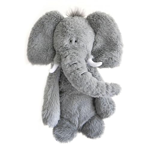 Tigercub Prints Evie der Elefant Plüschtier 25cm | Safari Thema Stofftier Teddybär | Stofftiere für Babys, Jungen und Mädchen | Kuscheltier | Plüschtiere für Neugeborene von Tigercub Prints