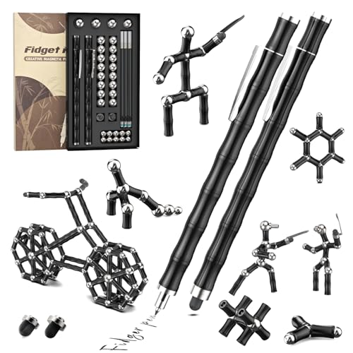 Tigerhu Fidget Pen, Magnetstift Kugelschreiber Personalisierte Geschenke für Männer, Lustige Magnet Stift Geburtstagsgeschenk für Frauen, Anti Stress Spielzeug für Teenager Kinder Vatertagsgeschenk von Tigerhu