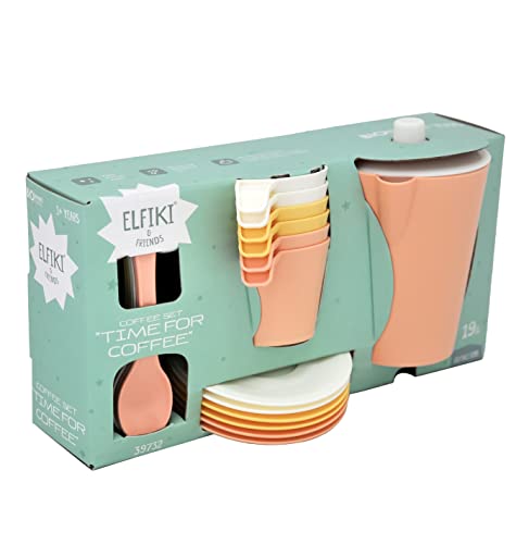 ELFIKI 39732 Geschirrset Coffee Time, biobasiert, umweltfreundlich, umweltbewusstes Spielzeug aus Zuckerrohr ELFIKI 39732 Geschirrset Coffee Time, biobasiert, umweltfreundlich, umweltbewusstes Spielzeug aus Zuckerrohr von Tigres