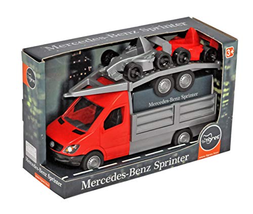 Tigres Mercedes-Benz Sprinter Spielzeugauto mit Anhänger, Transportfahrzeug mit Formel-Rennwagen, Kunststoff, Ab 3 Jahre Tigres Mercedes-Benz Sprinter Spielzeugauto mit Anhänger, Transportfahrzeug mit Formel-Rennwagen, Kunststoff, Ab 3 Jahre von Tigres