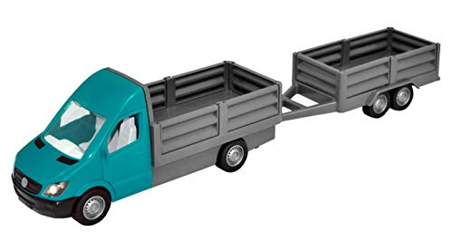 Tigres Mercedes-Benz Sprinter mit Anhänger, 28 cm, Türkis/Grau, Spielzeug-Transporter mit beweglichen Türen, ab 3 Jahren Tigres Mercedes-Benz Sprinter mit Anhänger, 28 cm, Türkis/Grau, Spielzeug-Transporter mit beweglichen Türen, ab 3 Jahren von Tigres