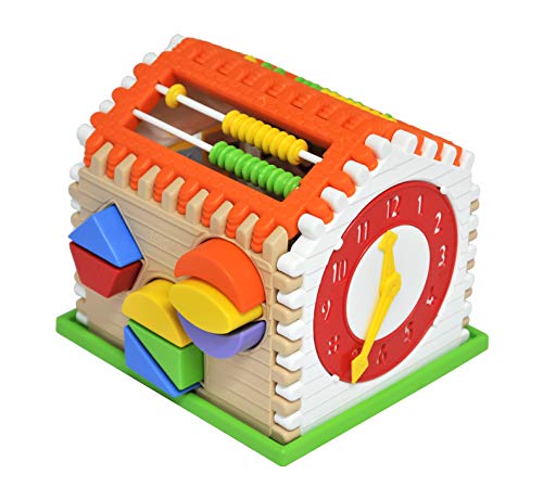 Tigres Smart House Motorikspielzeug, Lernspielhaus mit Sortierfunktion, 21-teilig, ab 1 Jahr, Weiß Tigres Smart House Motorikspielzeug, Lernspielhaus mit Sortierfunktion, 21-teilig, ab 1 Jahr, Weiß von Tigres