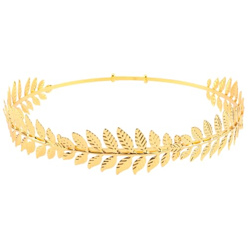 Tihebax Lorbeerkrone für Damen & Herren Toga Römische Kaiserkronen Verstellbar Blattgold Krone für Toga Kostüm Zubehör Griechische Göttin Kopfschmuck Hochzeit Tiara Partys Geburtstag Cosplay Tihebax Lorbeerkrone für Damen & Herren Toga Römische Kaiserkronen Verstellbar Blattgold Krone für Toga Kostüm Zubehör Griechische Göttin Kopfschmuck Hochzeit Tiara Partys Geburtstag Cosplay von Tihebax