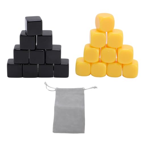 Blankwürfel, 20pcs 16mm Blankwürfel Kunststoff Impact Proof Multifunktional DIY Blind -Würfel mit Aufbewahrungsbeutel für Brettspiele Blankwürfel, 20pcs 16mm Blankwürfel Kunststoff Impact Proof Multifunktional DIY Blind -Würfel mit Aufbewahrungsbeutel für Brettspiele von Tihebeyan