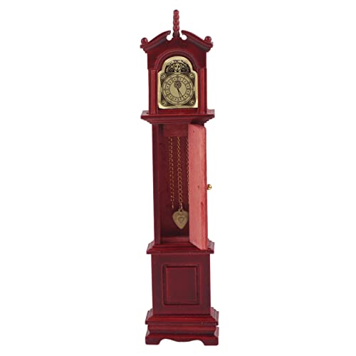 Tihebeyan 1:12 Puppenhaus-Standuhr, Tragbare Mini-Vintage-Standuhr, Wohnzimmermöbel, Spielzeug für 1:12 Puppenhaus-Zubehör Tihebeyan 1:12 Puppenhaus-Standuhr, Tragbare Mini-Vintage-Standuhr, Wohnzimmermöbel, Spielzeug für 1:12 Puppenhaus-Zubehör von Tihebeyan