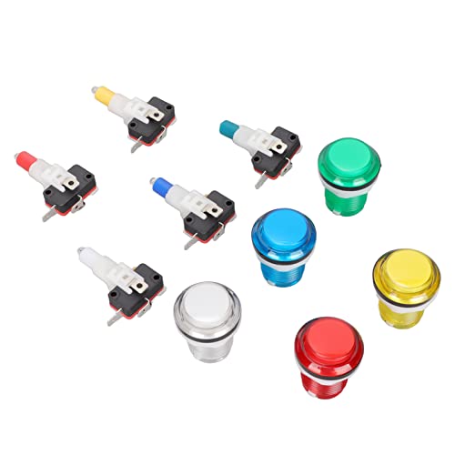 Tihebeyan 32 Mm Erleuchtetes Spiel -Druckknopf 5 Farben LED SELTE Set DIY GAMEPADS Schalter, 5 PCS Blau Gelbrot, ABS -Material Tihebeyan 32 Mm Erleuchtetes Spiel -Druckknopf 5 Farben LED SELTE Set DIY GAMEPADS Schalter, 5 PCS Blau Gelbrot, ABS -Material von Tihebeyan