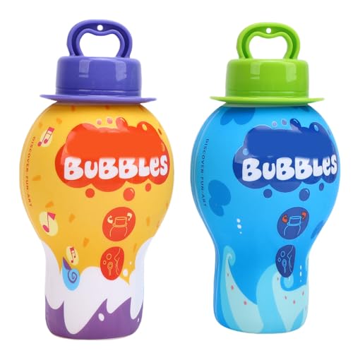 Tihebeyan Bubble -Zauberstab, Tragbarer Handheld Bubble Blower Blower Spill Proof Cup mit Großer Kapazitätsstab für Kinder über 2 Jahre Alten Kleinkindern Outdoor -Spielen Im Freien von Tihebeyan