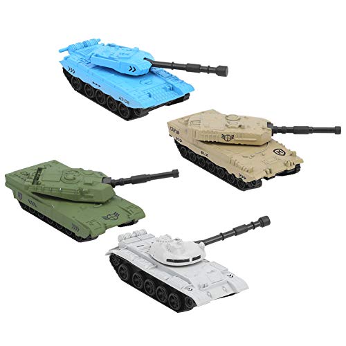 Tihebeyan Child Tankmodell Spielzeug, Simulationsdekoration Militärtankmodell, 4 -Stück -Legierungsmodell für 3 Jahre (Panzer) von Tihebeyan