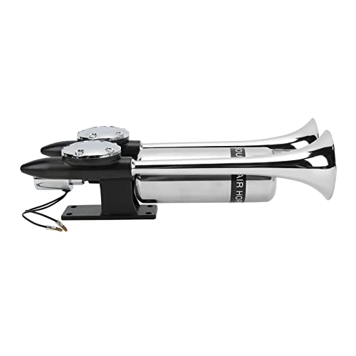 Tihebeyan Doppelrohrlautsprecherluftschraube, 300 DB Zinkschichtschichtschraube für SUV SUV, 12 V/24 V LKW Tihebeyan Doppelrohrlautsprecherluftschraube, 300 DB Zinkschichtschichtschraube für SUV SUV, 12 V/24 V LKW von Tihebeyan
