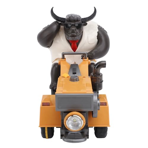 Tihebeyan Elektro -Traktor -Spielzeugauto Wechseln Interaktives Kinderspielzeug mit Musiklichtern, Mehrere Modi des Spaßspiels, ABS Material (Yellow) von Tihebeyan