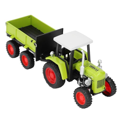 Tihebeyan Kids Vintage Tractor Toy Model mit Kompaktem Design, Batteriebetriebenes Fahrzeug für Tägliche Unterhaltung, Perfekte Home Office Desk Dekoration (Green) von Tihebeyan