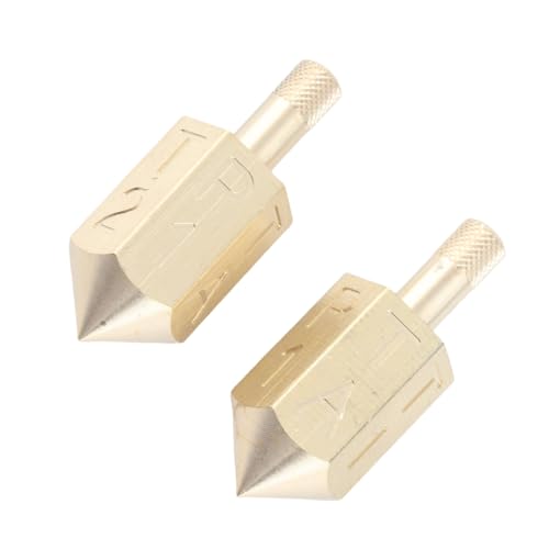 Tihebeyan Metal Game Top Dice mit Shank Solides Metallgyroskop für Desktop -Spiel, 2pcs 6 Seitenspielzeug für Partys und Bar von Tihebeyan