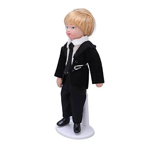 Tihebeyan Miniatur Boy Puppe 1:12 Maßstab Bewegliche Gelenke Keramik -Stoffspielzeug für Puppenhausdekor für 3 Jahre und Höher Tihebeyan Miniatur Boy Puppe 1:12 Maßstab Bewegliche Gelenke Keramik -Stoffspielzeug für Puppenhausdekor für 3 Jahre und Höher von Tihebeyan