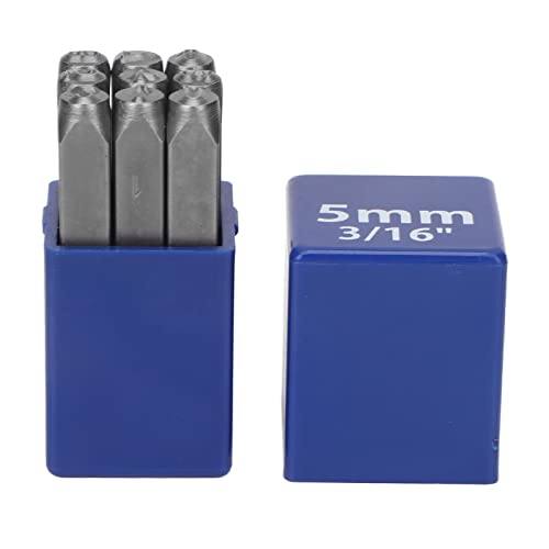 Tihebeyan Numbermarken, 9pcs Number Punch Metal Stamp Set Hoher Kohlenstoffstahl mit Aufbewahrungsbox für Schmuck Lederhandwerk Stempel von Tihebeyan