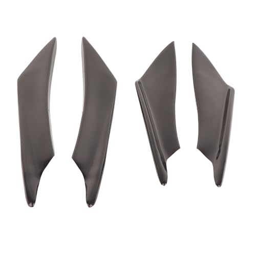 Tihebeyan Universal CAR Body Spoiler Front Stoßfänger Lippensplitter Flossen Trimmen Sie Gute Zähigkeit für die Meisten Automodelle Rennstylingschutz (Schwarz ohne Sprühfarbe) von Tihebeyan