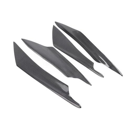 Tihebeyan Universal CAR Body Spoiler Front Stoßfänger Lippensplitter Flossen Trimmen Sie Gute Zähigkeit für die Meisten Automodelle Rennstylingschutz (Wassertransferkohlenstoffmuster) von Tihebeyan