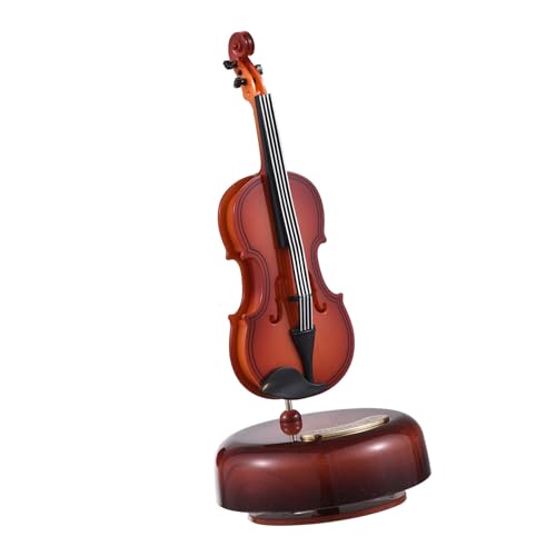 Tihebeyan Violin Music Box Exquisite Artware von Miniaturminiaturen für Liebhaber und Musiksammler (Geige) von Tihebeyan