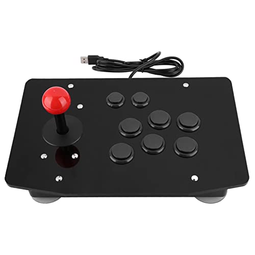 Arcade Joystick, USB Fighting Stick Street Rocker Fighter Handle Button Controller Panel DIY Gaming Digitaler Mikroschalter Spiel Kampf PC Retro Ergonomischem Design Spielekonsolen Gamepad Schwarz Arcade Joystick, USB Fighting Stick Street Rocker Fighter Handle Button Controller Panel DIY Gaming Digitaler Mikroschalter Spiel Kampf PC Retro Ergonomischem Design Spielekonsolen Gamepad Schwarz von Tiiyee
