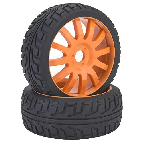 Rc Car Gummireifen, Reifen Ersatzteile Adjuster Musical Instrument Accessoriesrad Nabe Schwamm Zubehör 1/8 Übersetzungsverhältnis Auto Buggy Truck Rad Spielzeug Ersatz Schaumstoffeinsätze Orange von Tiiyee