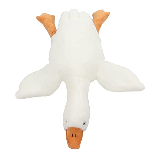 Tiiyee Gans Kuscheltier, Schwan Stofftier Schweden Plüsch Stuffed Toy Riesige Plüschtiere Ente Puppe Weiches Kuscheltier Schlafkissen Kissen Bett Sofa Boden Spielzeug Geburtstagsgeschenk 90CM von Tiiyee