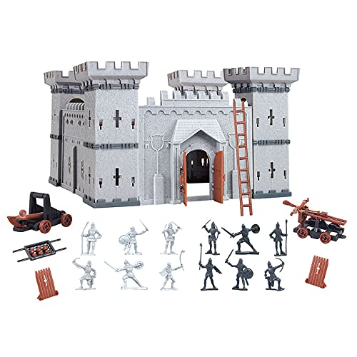 TikTakToo Coole, kleine Ritterburg mit Spielfiguren Königreich Burg Schloss DIY (klein) von TikTakToo