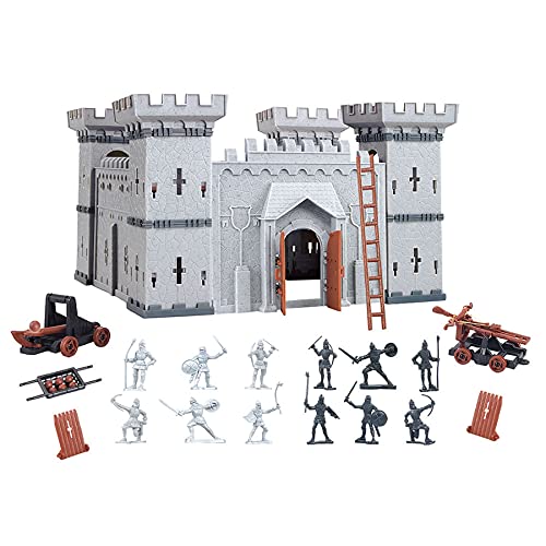Coole, kleine Ritterburg mit Spielfiguren Königreich Burg Schloss DIY (klein) von TikTakToo