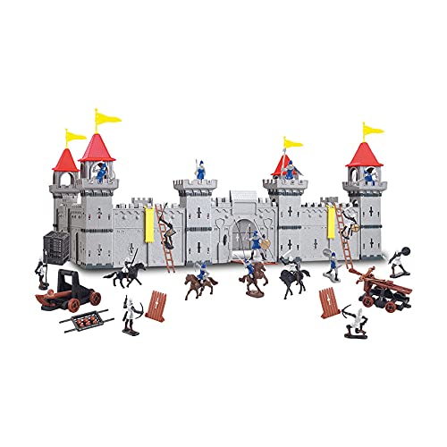 Coole, kleine Ritterburg mit Spielfiguren Königreich Burg Schloss DIY (mittel) von TikTakToo