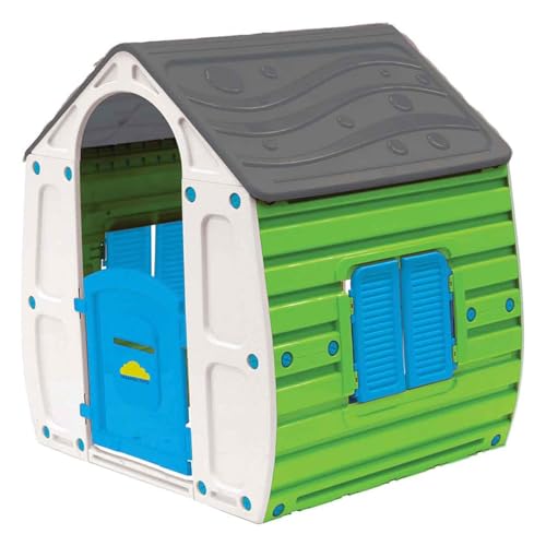 PARADISO TOYS NV T02527 Paradiso Toys | Sommerspielhaus für Kinder Gartenhaus Maisonette 102 x 90 x 109 cm, Black, Large von Paradiso Toys