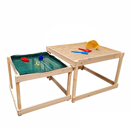 TikTakToo Matschküche/Matschtisch/Outdoorküche aus Holz/Pflanztisch für Kinder/Basteltisch für draußen von TikTakToo