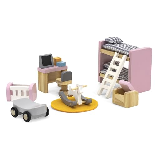 Puppenhaus Möbel aus Holz Puppenstube für Biegepüppchen Puppenmöbel Set Kinderzimmer Puppenhaus Möbel aus Holz Puppenstube für Biegepüppchen Puppenmöbel Set Kinderzimmer von TikTakToo