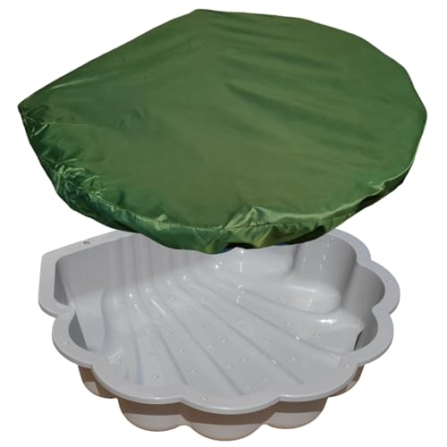Wassermuschel Sandmuschel mit Abdeckung Auswahl (hellgrau incl. Abdeckplane) von TikTakToo