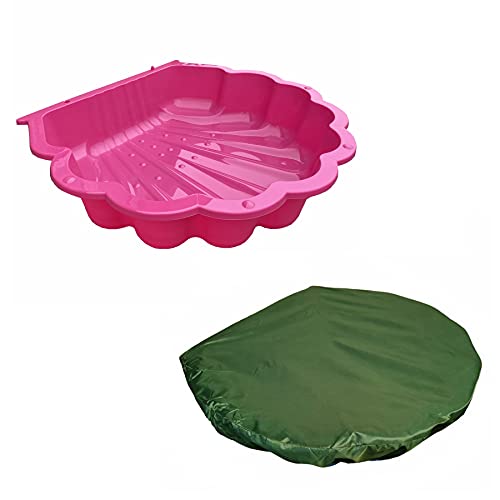 Wassermuschel Sandmuschel mit Abdeckung Auswahl (pink incl. Abdeckplane) von TikTakToo