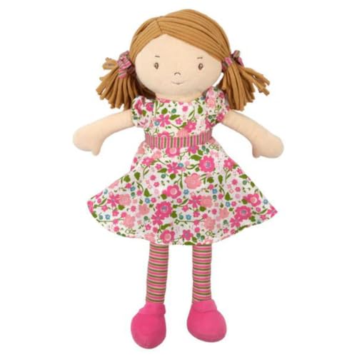 Tikiri 8505170 8505170-Bonikka Kuschelpuppe Fran, weiche Softpuppe für Kinder ab 0+ Monaten, 40cm, Mehrfarbig von Tikiri