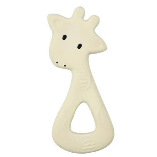 Tikiri 8591502 - Kautschuk Beißring Giraffe, Zahnungshilfe aus Naturkautschuk, für Babys ab 0+ Monaten von Tikiri