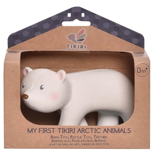 Tikiri 8594302 - Naturkautschuk Rassel in Geschenkbox, Eisbär, Badespielzeug, für Babys und Kinder ab 0+ Monaten, 8cm Tikiri 8594302 - Naturkautschuk Rassel in Geschenkbox, Eisbär, Badespielzeug, für Babys und Kinder ab 0+ Monaten, 8cm von Tikiri