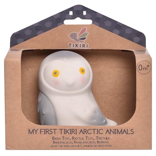 Tikiri 8594303 - Naturkautschuk Rassel in Geschenkbox, Schneeeule, Badespielzeug, für Babys und Kinder ab 0+ Monaten, 10cm Tikiri 8594303 - Naturkautschuk Rassel in Geschenkbox, Schneeeule, Badespielzeug, für Babys und Kinder ab 0+ Monaten, 10cm von Tikiri