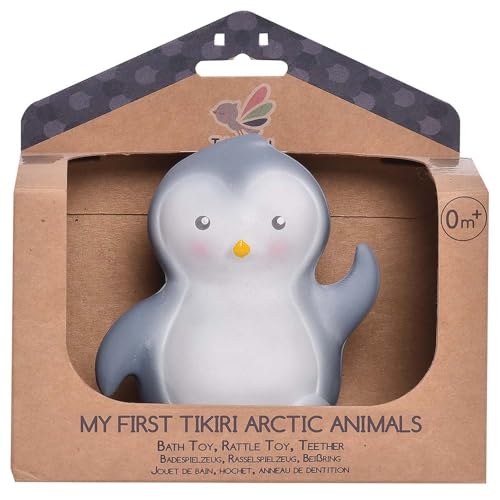 Tikiri 8594304 - Naturkautschuk Rassel in Geschenkbox, Pinguin, Badespielzeug, für Babys und Kinder ab 0+ Monaten, 11cm Tikiri 8594304 - Naturkautschuk Rassel in Geschenkbox, Pinguin, Badespielzeug, für Babys und Kinder ab 0+ Monaten, 11cm von Tikiri