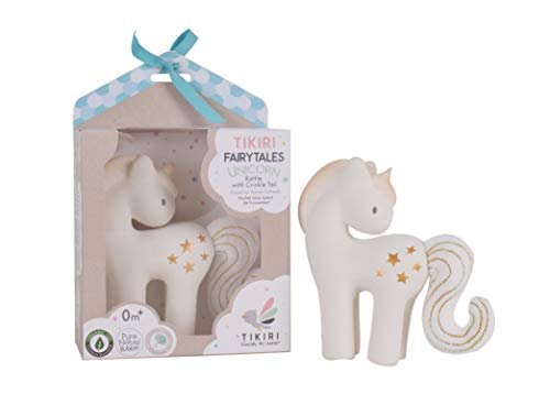 Tikiri 8595601- Kautschuk Babyrassel, Einhorn Leuchtender Stern mit Knister-Schweif, Naturkautschuk, Rassel für Babys und Kleinkinder ab 0+ Monaten Tikiri 8595601- Kautschuk Babyrassel, Einhorn Leuchtender Stern mit Knister-Schweif, Naturkautschuk, Rassel für Babys und Kleinkinder ab 0+ Monaten von Tikiri