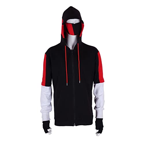 Tikoch Erwachsene Spiel Ikonik Skin Cosplay Kostüm Hoodies Reißverschluss Jacke Gesichtsmaske Handschuh Sets Halloween Kostüm (Größe: S) von Tikoch