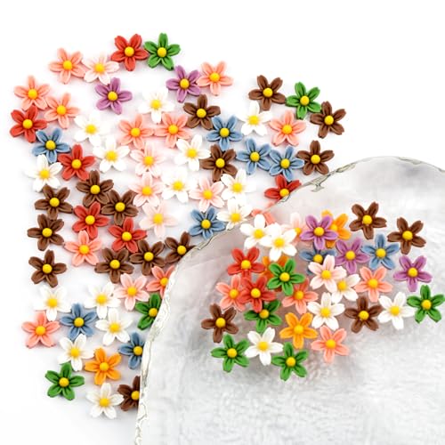 Miniatur Blumen Deko, 100 Stück Resin Mini Figuren, Feengarten Zubehör Basteln, Blumen Kunstharz, Flowers Crafts für Puppenhausdekoration Miniaturen Garten Miniatur Blumen Deko, 100 Stück Resin Mini Figuren, Feengarten Zubehör Basteln, Blumen Kunstharz, Flowers Crafts für Puppenhausdekoration Miniaturen Garten von Tikplus