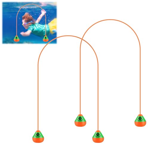 Tikplus 2 Stück Tauchbogen Tauchspielzeug, 2.5m Lang Tauchspielzeug für Kinder, Orange Tauchbogen Tauchringe, Tauchringe für Kinder, Pool Spielzeug für ab 6 und Erwachsene Tikplus 2 Stück Tauchbogen Tauchspielzeug, 2.5m Lang Tauchspielzeug für Kinder, Orange Tauchbogen Tauchringe, Tauchringe für Kinder, Pool Spielzeug für ab 6 und Erwachsene von Tikplus