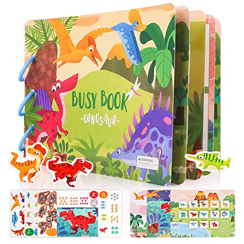 Tikplus Montessori Quiet Book, Bauernhof-Thema Busy Book Reisespiele ab 2 Jahre, Puzzle Buch Pädagogisches Spielzeugbuch für Kinder Vorschule, Kleinkind,Toddler 2 3 4 von Tikplus
