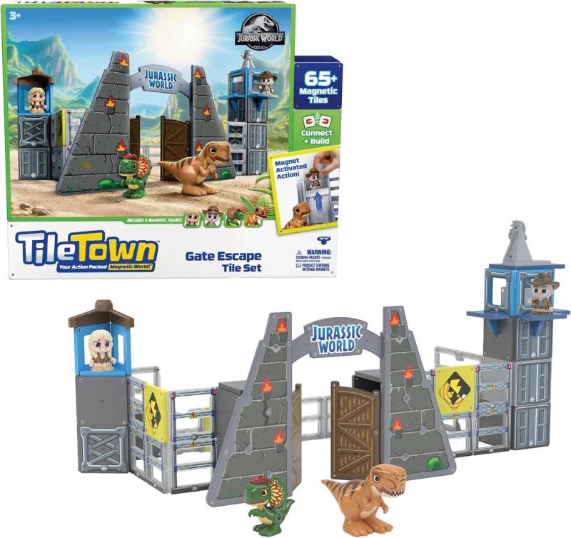 Tile Town Jurassic World Magnet-Set 66 Teile von Tile Town