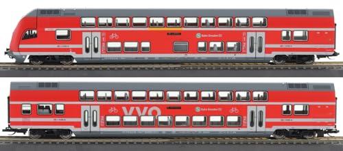 01088 TT 2er Set Doppelstockwagen mit Steuerwagen, VVO, DBAG, Ep.VI 01088 TT 2er Set Doppelstockwagen mit Steuerwagen, VVO, DBAG, Ep.VI von Tillig