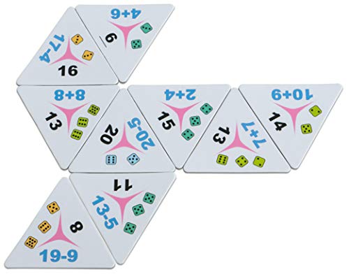 Tiltan - Tri-Domino Rechnen bis 20 - Lernspiel Rechenspiel Mathematik Grundschule von Tiltan