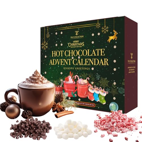 Heiße Schokolade Adventskalender 2023 - Gourmet 24 Tage Heiße Schokolade Inklusive Geröstete Marshmallows Haselnüsse Lebkuchen Gesalzen Vanille Zimt Weiße Schokolade Luxus-Sets Heiße Schokolade Adventskalender 2023 - Gourmet 24 Tage Heiße Schokolade Inklusive Geröstete Marshmallows Haselnüsse Lebkuchen Gesalzen Vanille Zimt Weiße Schokolade Luxus-Sets von Tilz