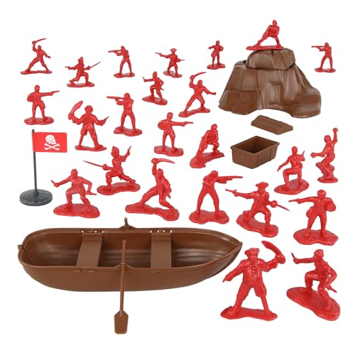 Tim Mee Pirates of Treasure Island - Rote 28-teilige Kunststoff-Spielzeugfiguren Bootstruhe Tim Mee Pirates of Treasure Island - Rote 28-teilige Kunststoff-Spielzeugfiguren Bootstruhe von Tim Mee Toy