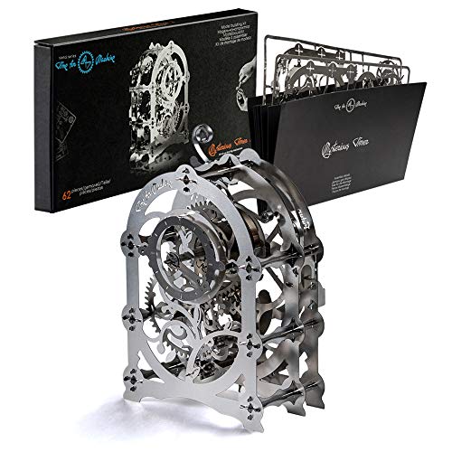 Modell-Uhr-Kit – DIY-Modell Einer Vintage-Uhr – 3D-Modellbausatz Mysterious Timer 2 – Aufzieh-Uhr Sammlerstück | 3D-Puzzle für Erwachsene – Metall DIY Kit | Sammlerstück – Uhrwerk Metall Puzzle von Time for Machine