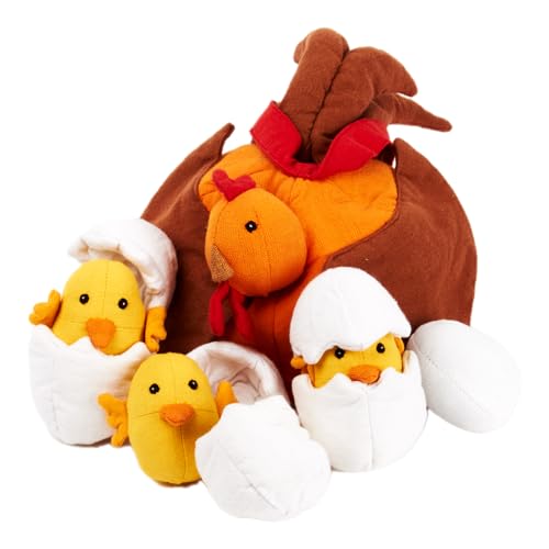 Hagemann Stoffmodell Lebenszyklus Huhn mit Küken – Set, 8-teilig, Außenstoff Fairtrade Bio-Baumwolle | 3 Eier zum Öffnen und Herausnehmen der Küken, Küken & Huhn steckbar | Pädagogisches Lernspielzeug Hagemann Stoffmodell Lebenszyklus Huhn mit Küken – Set, 8-teilig, Außenstoff Fairtrade Bio-Baumwolle | 3 Eier zum Öffnen und Herausnehmen der Küken, Küken & Huhn steckbar | Pädagogisches Lernspielzeug von TimeTEX