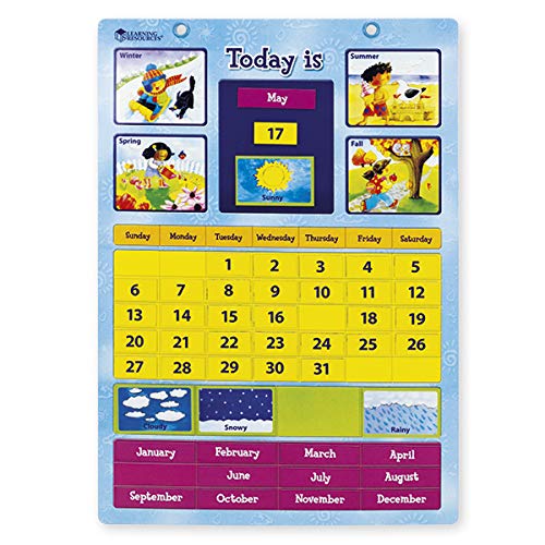 TimeTEX Lern-Kalender Englisch - magnetisch - Jahreskalender für Grundschule und Kita - 30,5 x 42 cm - 94916 von TimeTEX
